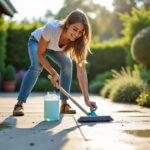 Comment utiliser la javel pour un nettoyage efficace de votre terrasse en béton ?